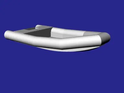 PEHD dinghy 3D model