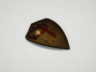 Game asset Antique Warriors Shield 3D model