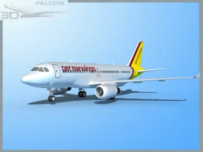 Falcon3D A319 Germanwings 3D model