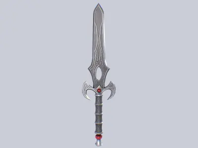 Fantasy dagger Low-poly 3D model