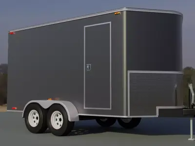 Cargo Trailer II 3D model