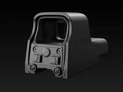 Simple Holographic Sight Free 3D model