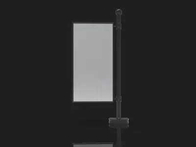 Outdoor Advertising Stand V6 3D model
