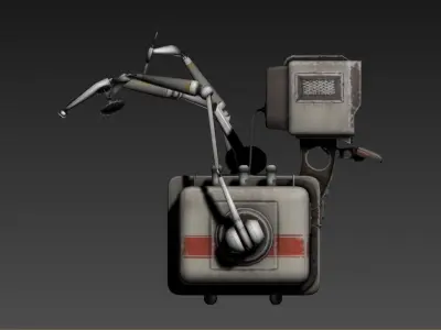 3D model of a vintage computing device 3D model