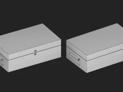 storage box Low-poly 3D model get