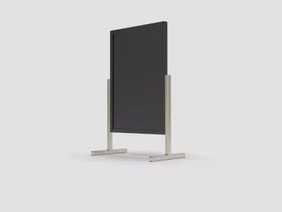 Style advertisement close to a urban street in city 3D model 2