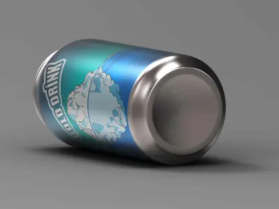 Cold Drink Can 3D model