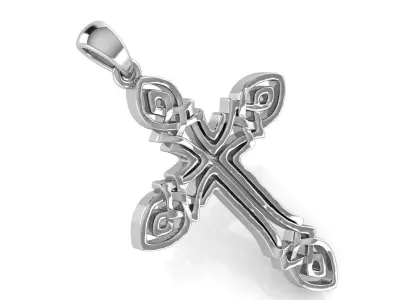 CROSS PENDANT CR07 3D print model