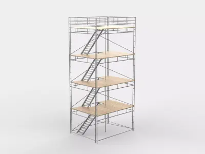 Ringlock Scaffolding 3D model