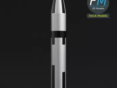 Stylized Polaris A3 Missile 3D model