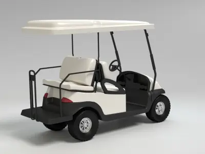 Golf Cart 3D model 3