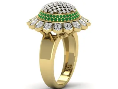 Women ring 3dm Render details 3D print model