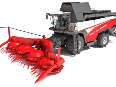 Forage Harvester Combine Rostselmash 3D model