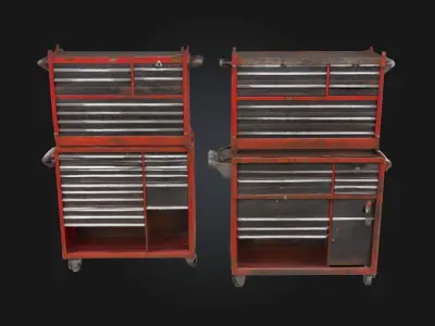 Toolbox Duo  Compact and Versatile Storage Solution 3D model