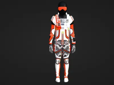 Robot Soldier - Assault Soldier Low-poly 3D model order