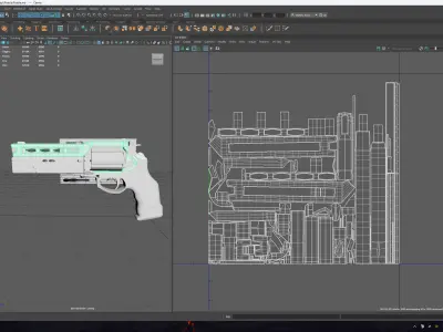  FIREARM FOR LOW POLY GAME Low-poly 3D model