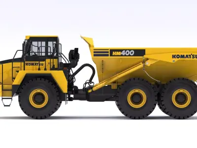 Komatsu HM400-5 Articulated Dump Truck 3D model