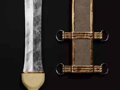 Pugio - Roman Dagger Low-poly 3D model