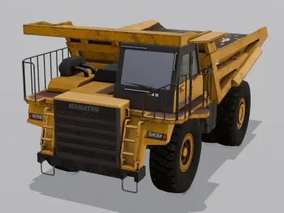 Industrial Machine 3D Model Low-poly 3D model