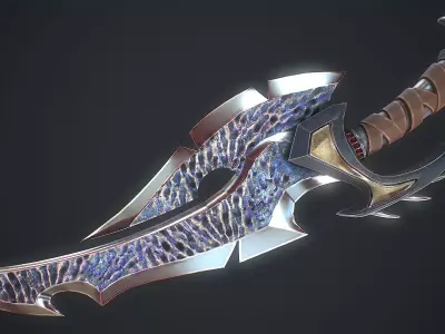 Fantasy Sword 12 3D Model Low-poly 3D model