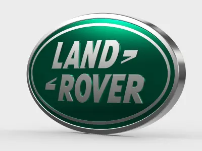 land rover logo 3D model