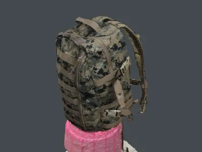 USMC ILBE Assault Pack 3D scan 3D model