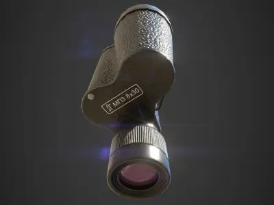 Monocular MP3 8x30 Low-poly 3D model