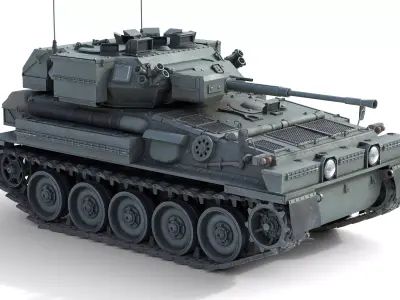 Scimitar FV 107 CVR Tank Low-poly 3D model