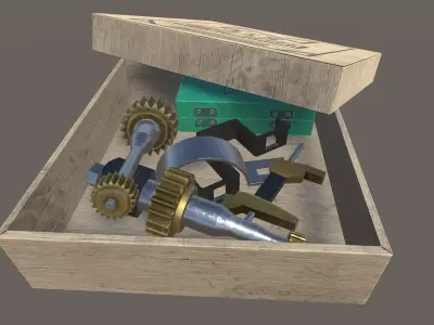 Spare Parts Kit Low-poly 3D model