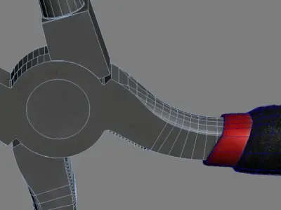 Wire pliers tool Low-poly 3D model