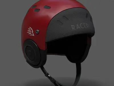Helmet sport Color bike protection scifi military combat 3d  Low-poly 3D model