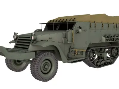 Half Track 3D model
