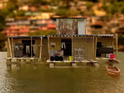 Third world house 3D 3D model