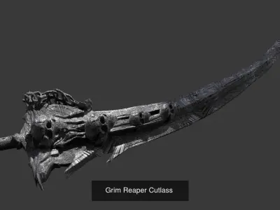 Grim reaper Weapons Collection 3D Model Pack