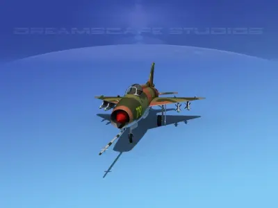 MIG-21 Fishbed V06 3D model