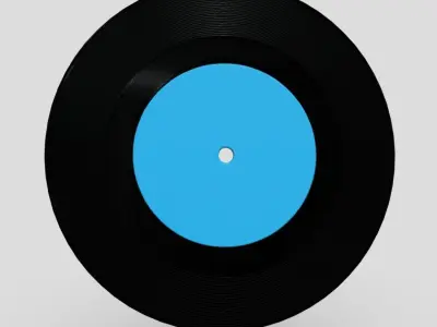 Vinyl Record 2 Low-poly 3D model