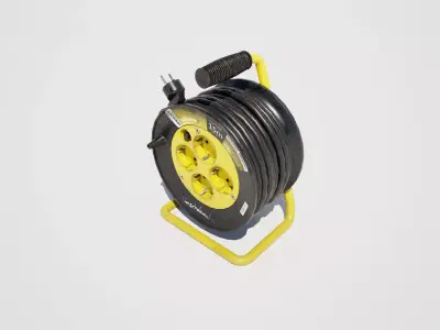 Industrial Extension Cable Drum Reel 3D model