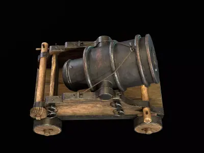 Mortar  Low-poly 3D model