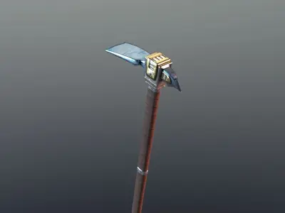 Hoe - Mithril Low-poly 3D model