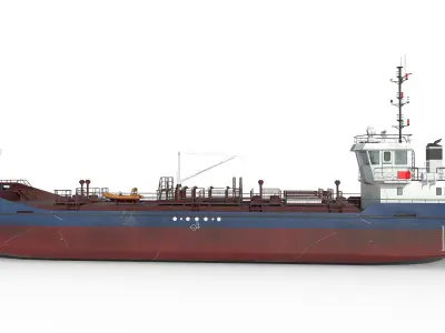 TANKER  Low-poly 3D model