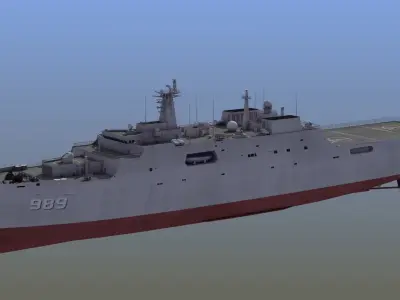 Type071 Amphibious Transport Dock 3D model