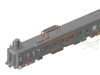 Locomotive wagon from Metro Exodus 3D print model