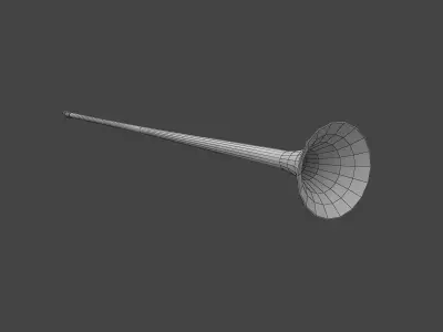 Long trumpet 3D model