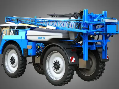 Dino3 Self-Propelled Sprayer - Open and Closed Arms 3D model