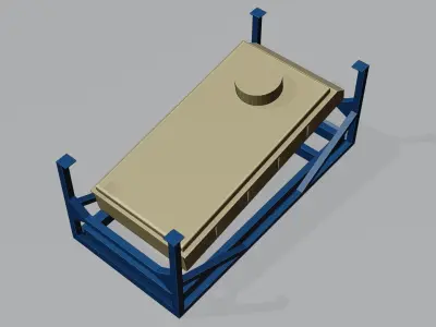 Sifting Sanitization Machine Low-poly 3D model