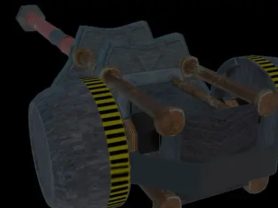 Hammer - Sci - Fi Weapon Free low-poly 3D model