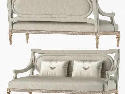 jumbo collection satin sofa 3D model