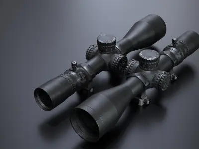 Night Force Scope 32x50 Low-poly 3D model