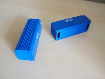 Pre supported H0 1 87 scale SCA cargo platform for Sgnss 60 3D print model