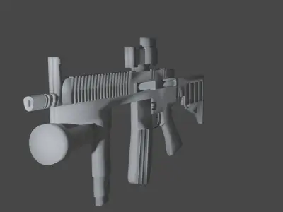 Military operation weapon 3D model